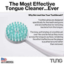 Peak Essentials | The Original Tung Gel | Premium | Tongue Cleaner | Odor Eliminator | Fight Bad Breath | Fresh Mint | BPA Free | Made in America | (2 Count) Peak Essentials The Original TUNG Brush
