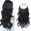 Sassina Virgin Halo Hair Extensions Human Hair with Invisable Miracle Wire