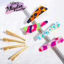 50 PCS Hair Clips for Silicone Resin Molds, LEOBRO 3 Patterns Gold Metal Hair Barrettes, for Making Acrylic Resin Hair Clips, DIY Hair Clips, Epoxy Resin Barrettes LEOBRO