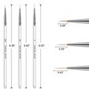 Tinsow 3pcs Professional Nail Art Brush Set Liner Pens Striping Brushes for Short Strokes, Details, Blending, Elongated Lines etc Tinsow