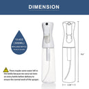 SEERESS Continuous Mist Spray Bottle 10oz/300ml/Clear, Hair Sprayer Water Bottle, Empty Spray Bottle with Ultra Fine Mist for Hair Styling, Plants, Cleaning, Misting & Skin Care, BPA Free, Pack of 3 SEERESS