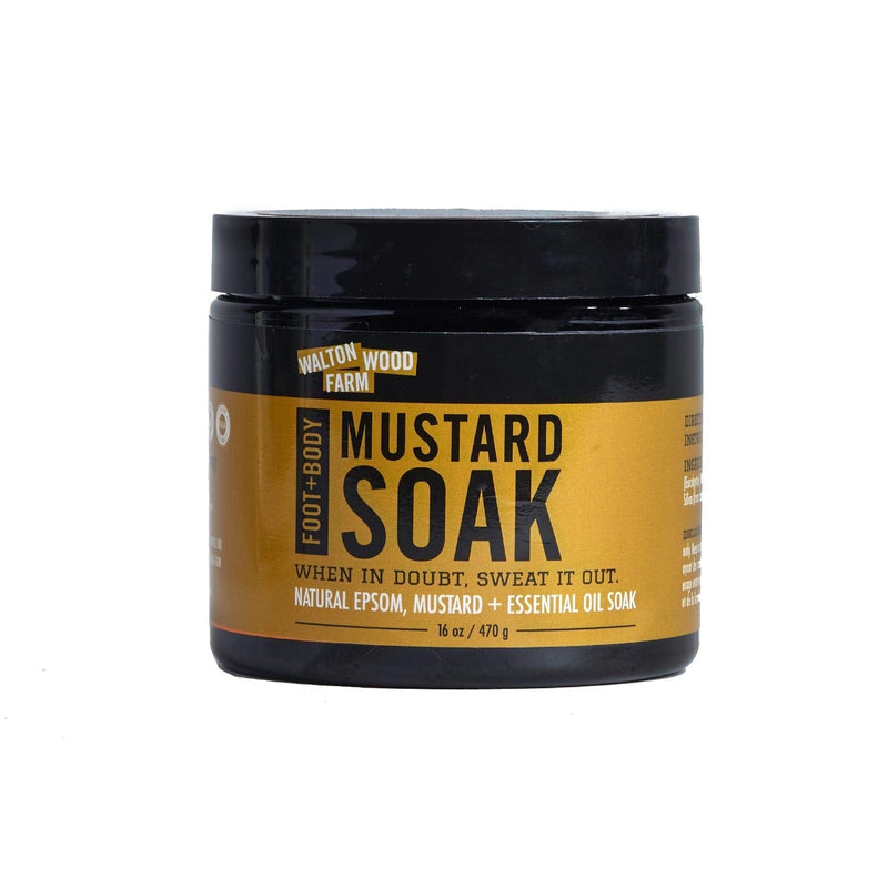 Walton Wood Farm Athlete's Mustard Soak Foot & Body Vegan-Friendly and Paraben-Free Walton Wood Farm