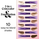 Fièra All-In-Wonder™ Concealer + Foundation – Full-Coverage, Crease-Proof, Hydrating Formula for Mature Skin, Blurs Fine Lines & Dark Circles, Radiant Second-Skin Finish – Neutral, 0.5 FL. OZ. / 15 ML Infinity Warehouse