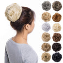 Messy Bun Hair Piece Scrunchy Updo Hair Pieces for Women Fluffy Wavy Hair Bun Scrunchies Donut Hairpiece Synthetic Chignons With Elastic Rubber Band Bleach Blonde-Thicker 1 pc Benehair Store