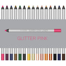 Wunder2 SUPER-STAY LINER Makeup Eyeliner Pencil Long Lasting Waterproof, Glitter Pink , 0.03 Ounce (Pack of 1) Wunder2