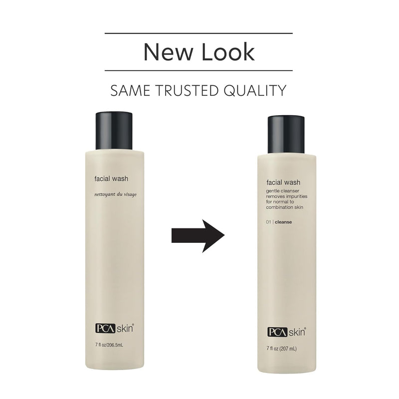 PCA SKIN Gentle Foaming Face Wash, Hydrating Facial Cleanser, Removes Makeup and Hydrates and Purifies Skin, Good for Sensitive, Combination, Normal, and Acne-Prone Skin, Gentle Face Wash, 7 oz Bottle