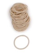 Heliums Beige Blonde Thin 2mm Hair Elastics, Color Match Hair Ties for Fine Hair, 1.75 Inch Standard Size - 40 Count Heliums Store