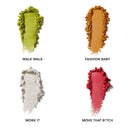 HAUS LABORATORIES By Lady Gaga: FOUR-WAY SHADOW PALETTE | 4-Shade Shadow Quad in 9 Colors, Blendable & Buildable Eye Makeup with Pigmented Matte, Metallic, Shimmer, and Sparkle Finishes martinandmark.com