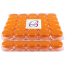 (Quantity: 200 Pieces) Beauticom 5G/5ML Round Clear Jars with ORANGE Lids for Scrubs, Oils, Toner, Salves, Creams, Lotions, Makeup Samples, Lip Balms Beauticom