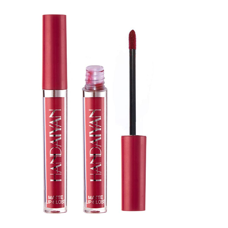 6 Colors Matte Liquid Lipstick Makeup Set, Matte Velvety Long-Lasting Wear Non-Stick Cup Not Fade Waterproof Lip Gloss (B) Topcent