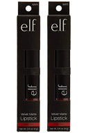 Pack of 2 e.l.f. Velvet Matte Lipstick, Ruby Red (82675) e.l.f.