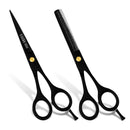 Facón Professional Razor Edge Hair Cutting/Thinning Scissors Set - Japanese Stainless Steel - 6.5" Length - Fine Adjustment Tension Screw - Salon Quality Premium Shears (The Bravo) Facon Store