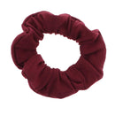 Set of 2 Solid Scrunchies - Burgundy Motique Accessories