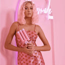 32mm Jumbo Hair Waver Iron, 3 Barrel Curling Iron Wand with LCD Temp Display, 1.25 Inch Ceramic Tourmaline Triple Barrels, Dual Voltage Hair Crimper, Pink Aleath