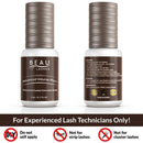 Super Strong Professional Eyelash Extension Glue 5ml | The Strongest Black Lash Extension Adhesive for Long Lasting Semi Permanent Individual Eyelash Extensions | 1-2s Fast Drying / 6-7 Week Retention BEAU LASHES