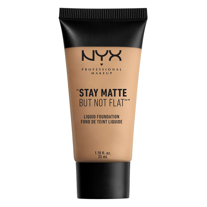 NYX PROFESSIONAL MAKEUP Stay Matte but not Flat Liquid Foundation, Medium Beige, 1.18 Fluid Ounce NYX PROFESSIONAL MAKEUP