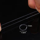 Pack of 1000 Mini Rubber Bands Soft Elastic Bands for Kids Hair, Braids Hair, Wedding Hairstyle and More (Clear) Hicarer