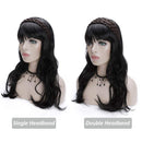 Hairro Braid Hairbands for Women Synthetic Hair Five-strand Fake Braid Plaited Hair Band Classic Chunky Wide Plaited Braids Hairpiece Fashionable Beauty Hair Accessory 4A Brown Hairro