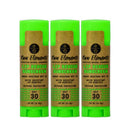 Raw Elements Organic Lip Rescue Zinc Oxide SPF 30+, 0.15oz (3-Pack) RAW ELEMENTS