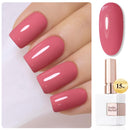 Double Rhythm 0.5 Oz Gel Nail Polish Neutral Natural Same Color Same Bottle Translucent Light Milky Pastel 15ML Manicure French Design Art DIY at Home (Pearl Green-B1146) Infinity Warehouse