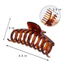 DAYAMY Big Plastic Hair Claw Clips For Thick Hair, 4.3 Inch Claw Hair Clips for Women and Girls Strong Hold on Shower and Banquet (Banana Hair Claw Clips) DAYAMY