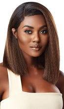 Outre Melted Hairline Lace Front Wig HD Transparent Lace Deluxe Wide Lace Part 2x5 BREANNE (DRFF2/CHERRD) Outre