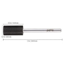 PANA Professional 3/32" Shank Size - Flat Top Large Barrel Silver Carbide Bit - Nail Drill Bit for Dremel Machine (Silver, Gold, DLC Black) (Fine, DLC Black) PANA