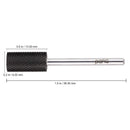 PANA Professional 3/32" Shank Size - Flat Top Large Barrel Silver Carbide Bit - Nail Drill Bit for Dremel Machine (Silver, Gold, DLC Black) (Fine, DLC Black) PANA