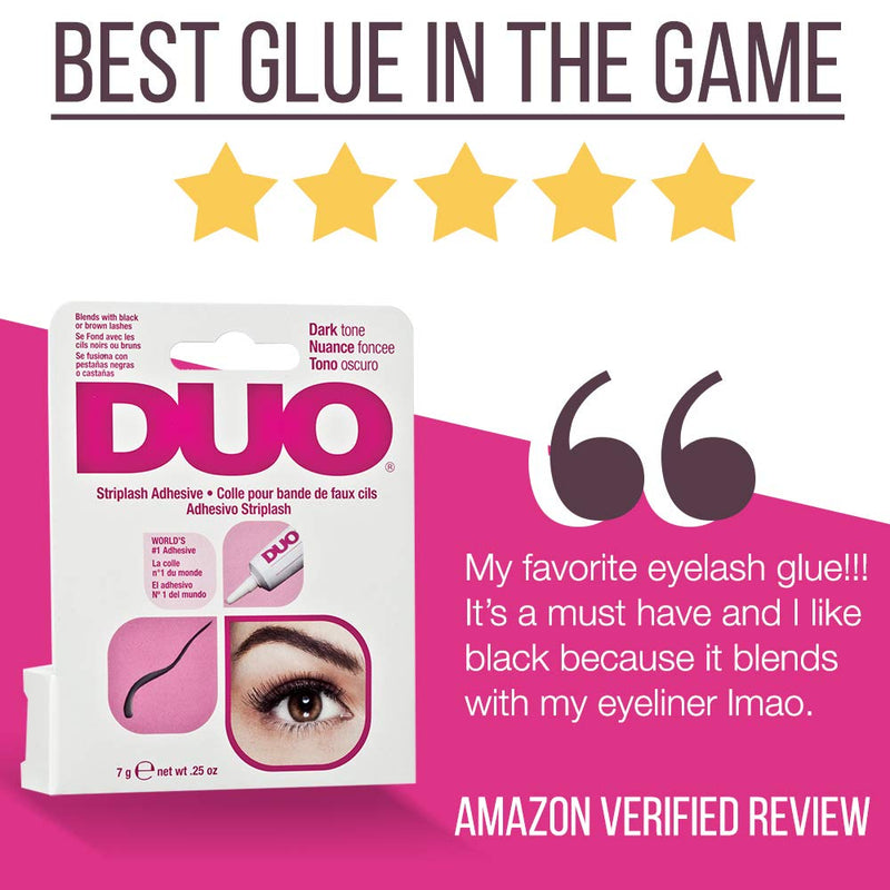 DUO Strip Eyelash Adhesive for Strip Lashes, Dark Tone, 0.25 oz, 1-Pack Duo