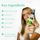 Hyaluronic Acid Serum + Vitamin C + Vitamin E, Organic Skin Moisturizer, Anti Aging and Anti Wrinkle Properties (1fl.oz/30ml) My Organic Zone