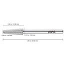 USA PANA Professional 3/32" Shank Size - Cone Shape Carbide Bit - Nail Drill Bit for Manicure Pedicure Tools Dremel Machine - Gold, Silver (Fine, Silver) PANA