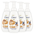 Dove Foaming Body Wash For Kids Coconut Cookie Sulfate-Free Skin Care, 13.5 Fl Oz, Pack of 4 Dove