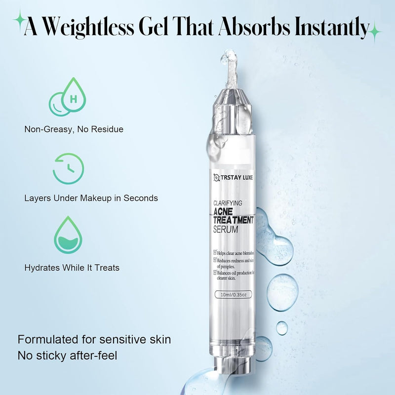 Salicylic Acid Spot Treatment Gel – 2% BHA Acne Treatment for Face, Helps Clear Breakouts & Blackheads, Oil-Free & Non-Irritating Formula, 0.35 Fl Oz Infinity Warehouse