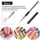 Beetles Nail Art Liner Brushes, Nail Gel Polish Painting Nail Art Design Brush Pen Set Diamond application Rhinestone Handle, Nail Dotting Painting Drawing Pen Sizes 5/7/9/11/20mm, 5Pcs beetles Gel Polish
