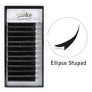 Lashview Ellipse Flat False Eyelash Extensions Extremely Soft Application-friendly Lashes 0.20mm D Curl 13mm LASHVIEW