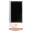 BEYELIAN MATTE Black Ellipse Flat Mink Eyelash Extensions Individual Semipermanent Lash Building D Curl 0.20mm 14mm BEYELIAN
