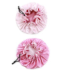 Sent Hair Kids Satin Bonnet Sleeping Cap Adjustable Sleep Bonnet with Drawstring Reversible Night Caps for Kids Child Baby Toddler Sleep Cap Double Layer (Light Pink/Pink) sent hair