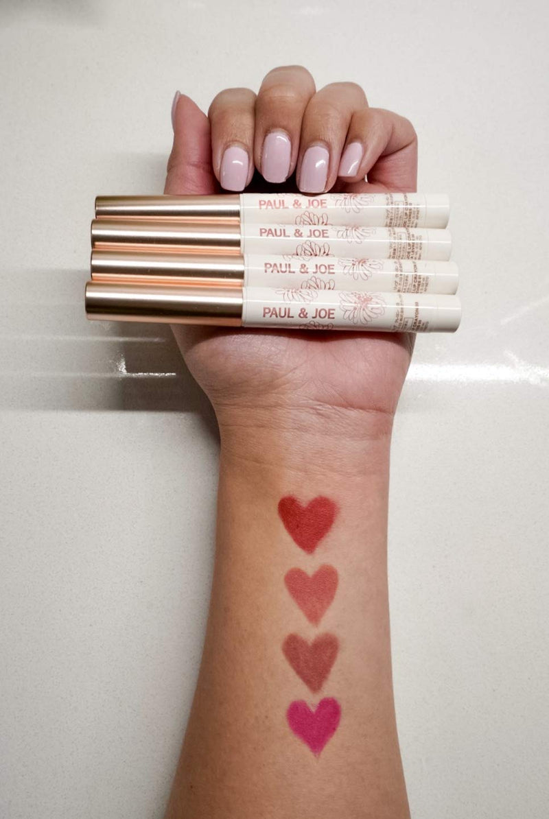 Paul & Joe Lip Crayon - Smooth Application and a Matte Finish - Made with Shea Butter, Jojoba Oil, and Macadamia Nut Oil - Un Calin Infinity Warehouse