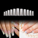 Vivace Natural Half Moon 550 Acrylic Fake False Nail Tips 11 Sizes For Nail Salon Nail Shop (Natural Half Moon) Vivace
