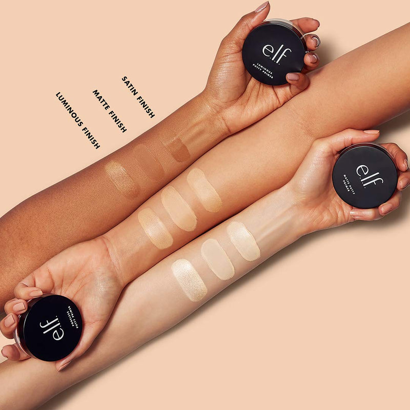 e.l.f. Poreless Putty Primer, Silky, Skin-Perfecting, Lightweight, Long Lasting, Smooths, Hydrates, Minimizes Pores, Flawless Base, All-Day Wear, Flawless Finish, Ideal for All Skin Types, 0.74 Fl Oz e.l.f.