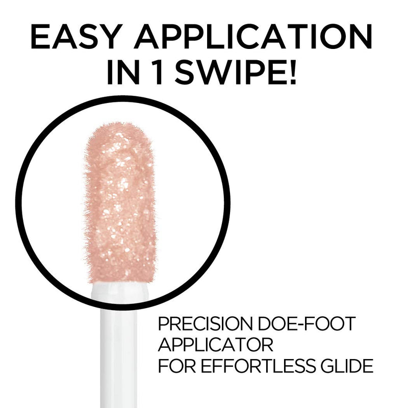 L'Oreal Paris Brilliant Eyes Shimmer Liquid Eye Shadow, Longwearing Lasting Shimmer, Crease Resistant, Flake-Proof, Precision Applicator, Quick Dry, Non-Greasy, Diamond Drop, Diamond Deep, 0.1 Oz L'Oreal Paris