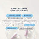 Blueprint by Bryan Johnson Essential Microbiome Capsules, Digestive & Gut Health Support for Women and Men, Delayed-Release 2-in-1 Postbiotic Daily Oral Microbiome Supplement for Healthy Digestion* Infinity Warehouse