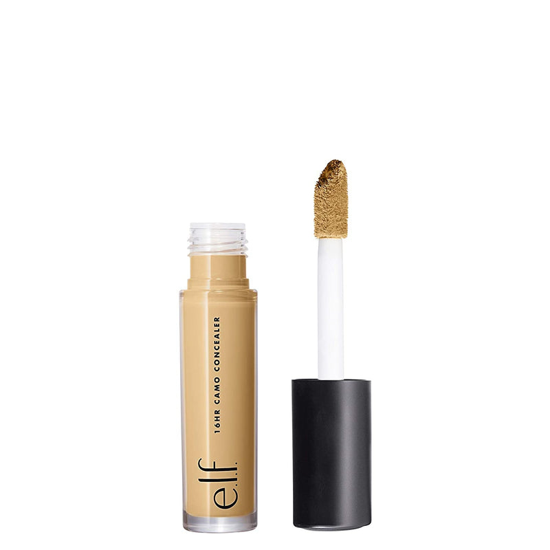 e.l.f, 16HR Camo Concealer, Full Coverage, Lightweight, Conceals, Corrects, Contours, Highlights, Tan Sand, Dries Matte, 6 Shades + 27 Colors, Ideal for All Skin Types, 0.203 Fl Oz e.l.f. Store