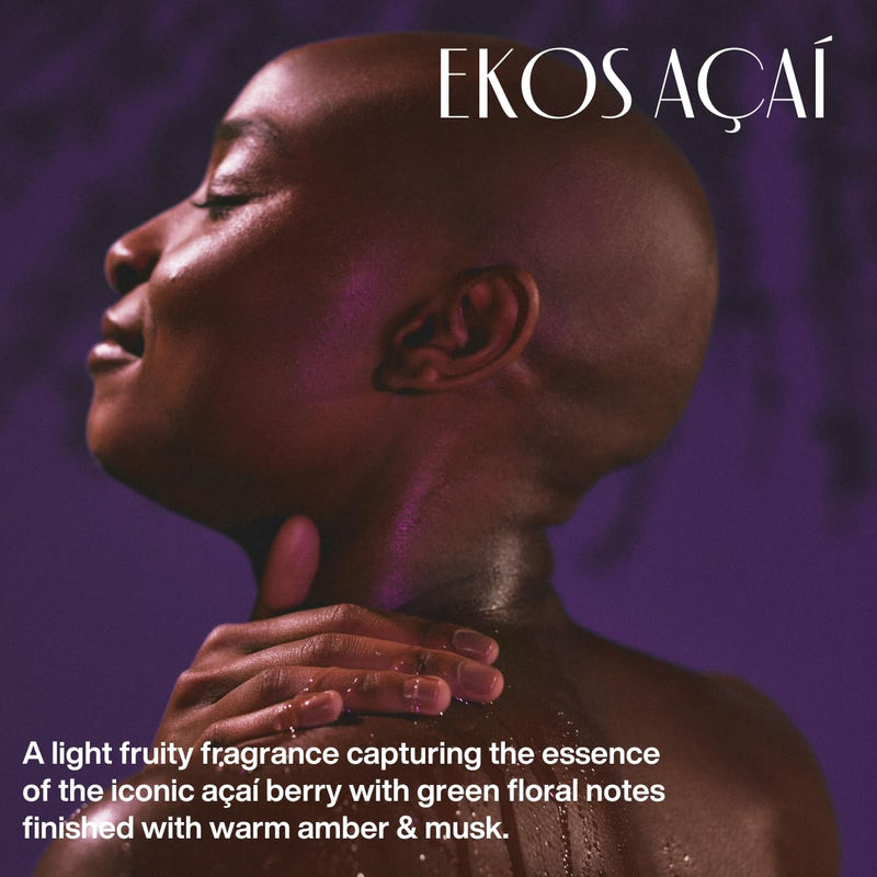 natura - Ekos Açaí Collection Bio-Beauty Gift Set (4 Products) - Body Lotion, Hand Cream, Shower Oil, and Shower Gel - Gift Box - Vegan Skin Care - Brazilian Beauty Secrets - Self Care & Body Care Infinity Warehouse