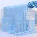 Makartt Blue Poly Nail Gel Kit with Nail Lamp Bundle-Blue Nail Enhancement Kit with 6W Mini UV/LED Lamp Poly Extension Set for Beginners Makartt