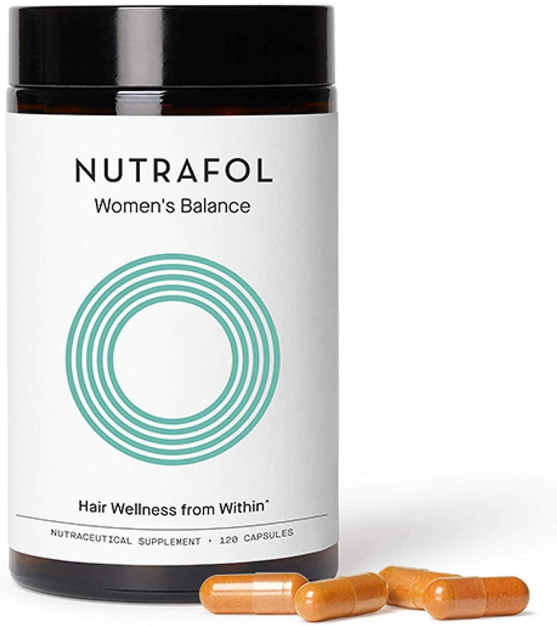 Nutrafol Women’s Balance Clinically Proven Hair Growth Supplement for Visibly Thicker Hair and More Scalp Coverage Through Menopause (1-Month Supply) Nutrafol