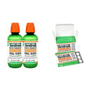 TheraBreath Fresh Breath Oral Rinse, Mild Mint, 16 Ounce Bottle (Pack of 2) and Fresh Breath Chewing Gum with Zinc, Citrus Mint, 60 Pieces TheraBreath