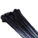 24" Dreadlock Extension Ombre For Hip-Hop Synthetic Heat Resistant Faux Locs Dread Reggae Extension Twist Braiding Faux Locs Crochet For Man Women (15strands/3packs,black to dark grey to silver grey) S-noilite