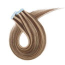 100% Remy Tape In Human Hair Extensions Real Human Hair Natural Seamless Skin Weft Invisible Double Side Tape Hightlight Balayage Long Silk Straight (12'',40g/20pcs,