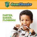 GumChucks | Faster, Easier Flossing! | Universal Adults/Kids Flossing Tip Refills (30 Count) Gumchucks (GUMCA)